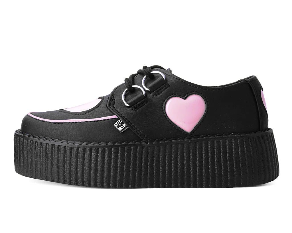 Black & Pink Heart Tukskin™ Viva Mondo Creeper