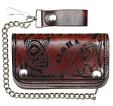 LUCKY 13 Aloha Tiki Hula Girl Chain Wallet 