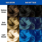 Bad Boy Blue Hair Color - Amplified - Semi-Permanent Hair Dye - Vegan, PPD & Ammonia-Free - for Coloring Hair UNISEX