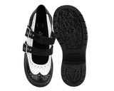 Black & White Brogue Bubble Mary Jane