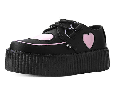 Black & Pink Heart Tukskin™ Viva Mondo Creeper