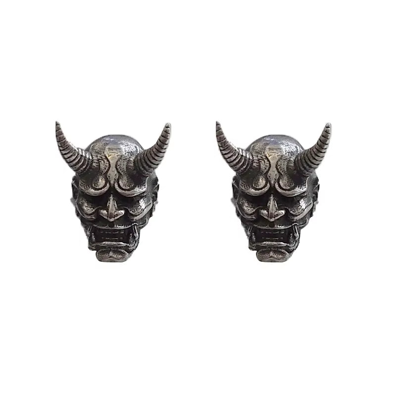 Demon Silver Stud Earrings