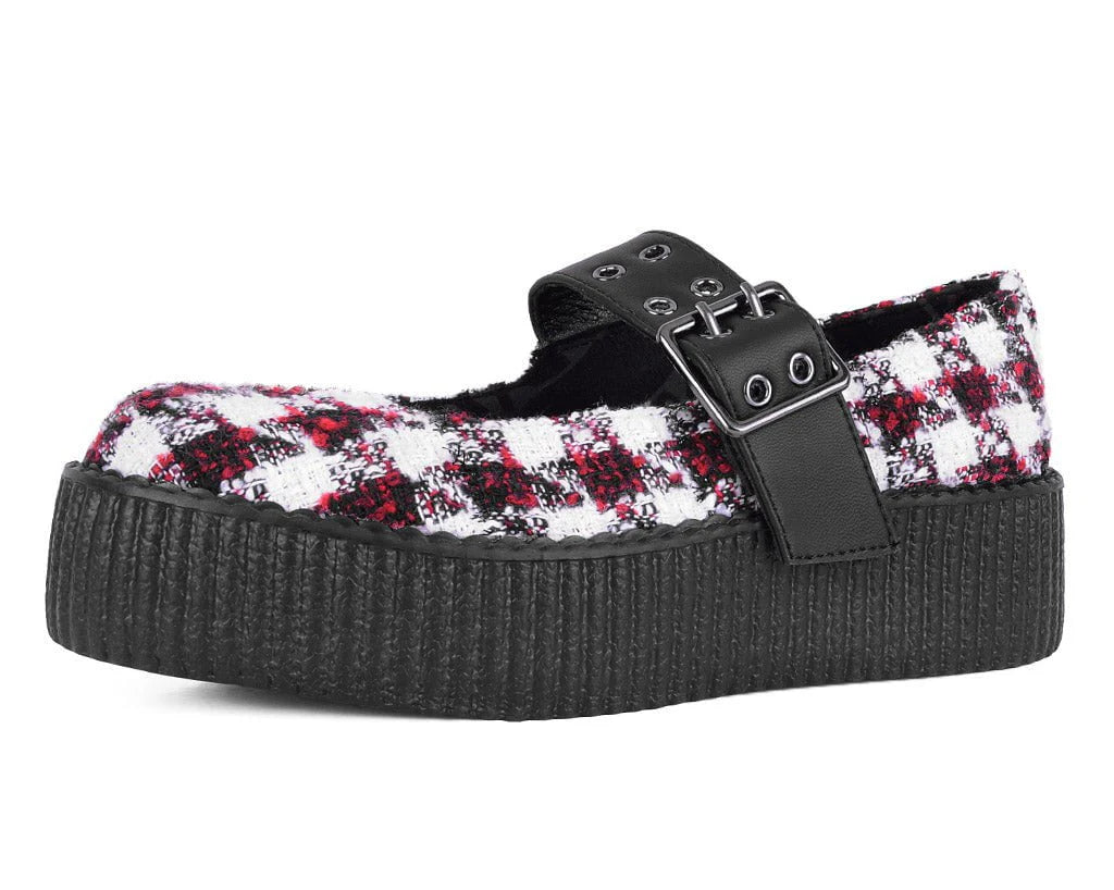 Red & White Checkered Mondo Mary Jane