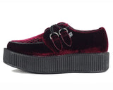 Burgundy Velvet Viva Mondo Creepers